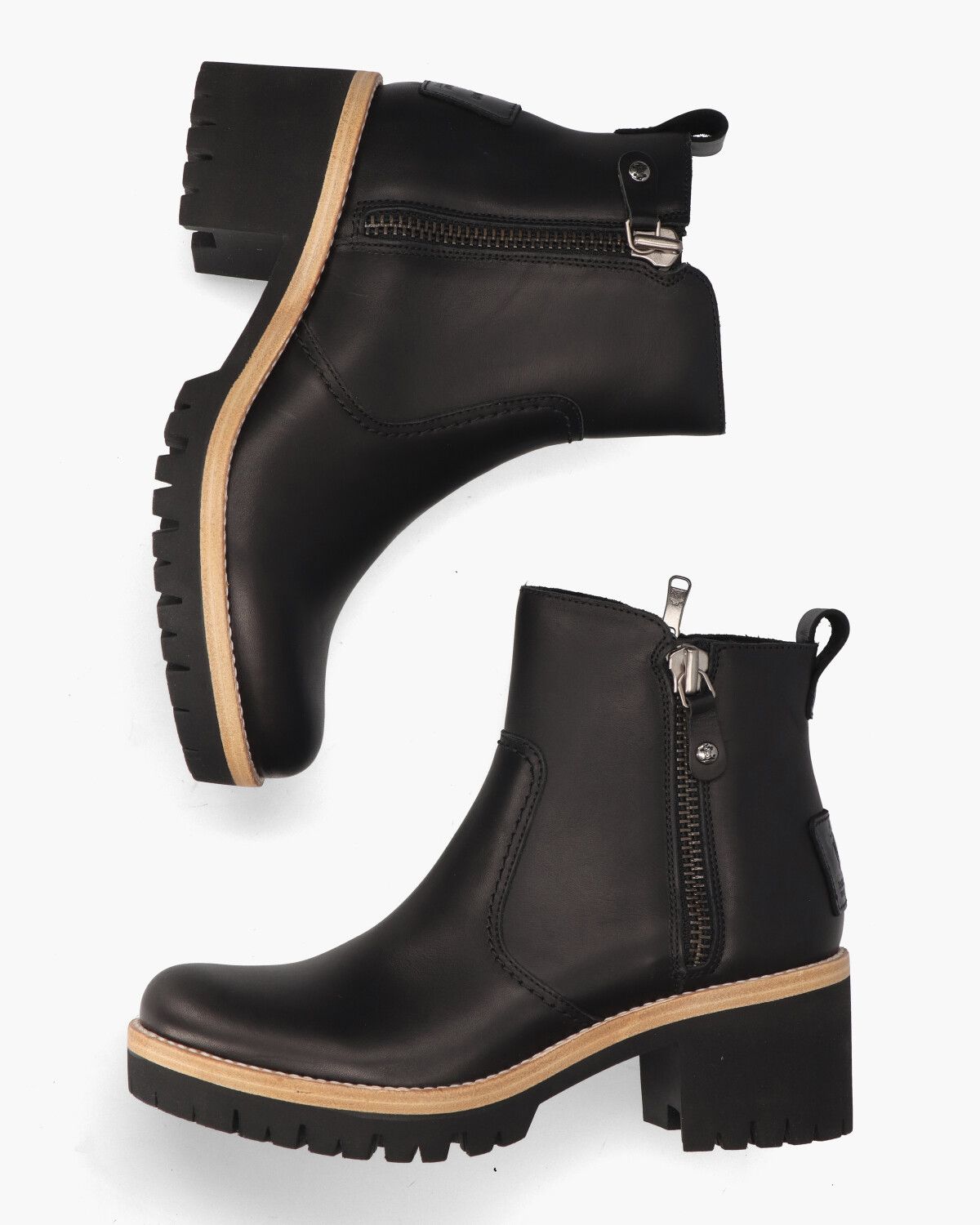 Pauline B11 Zwart Dames Enkelboots
