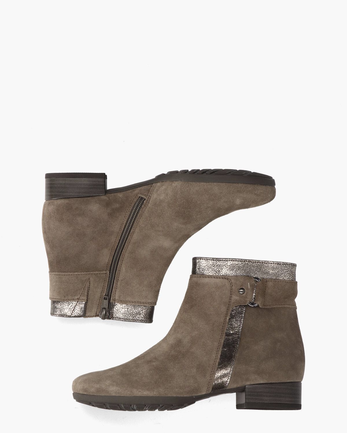 32.713.30 Bruin/Metallic Dames Enkelboots
