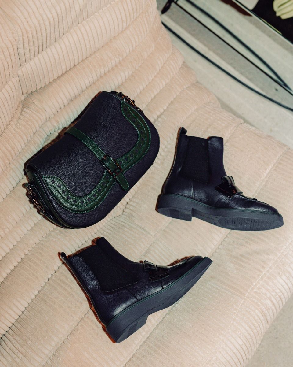 CHI243613 Donkerblauw Dames Chelseaboots
