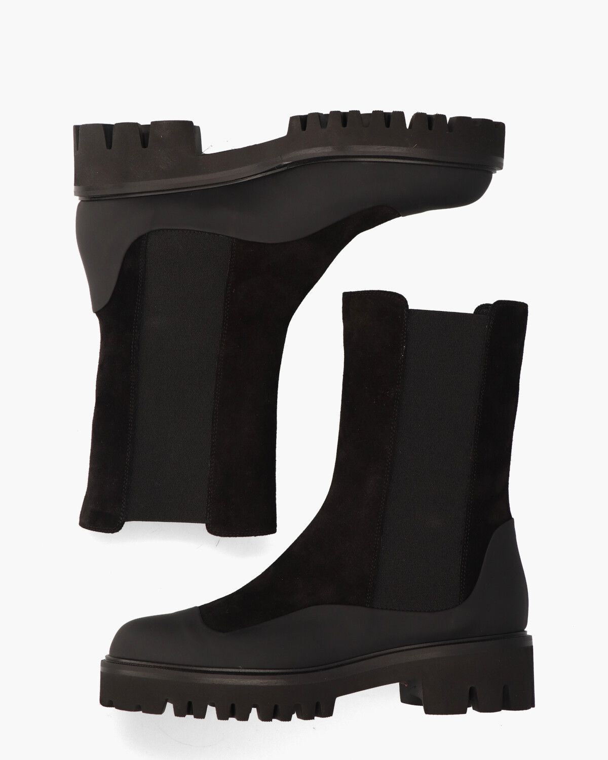 9436 Zwart Dames Chelseaboots
