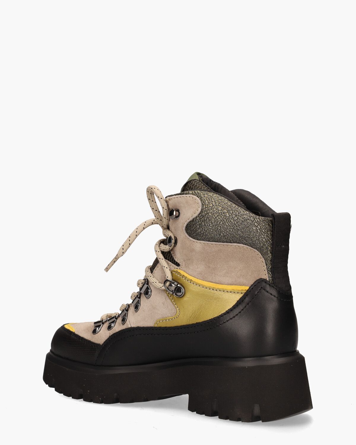 Ziva State Zwart/Multicolor Dames Veterboots