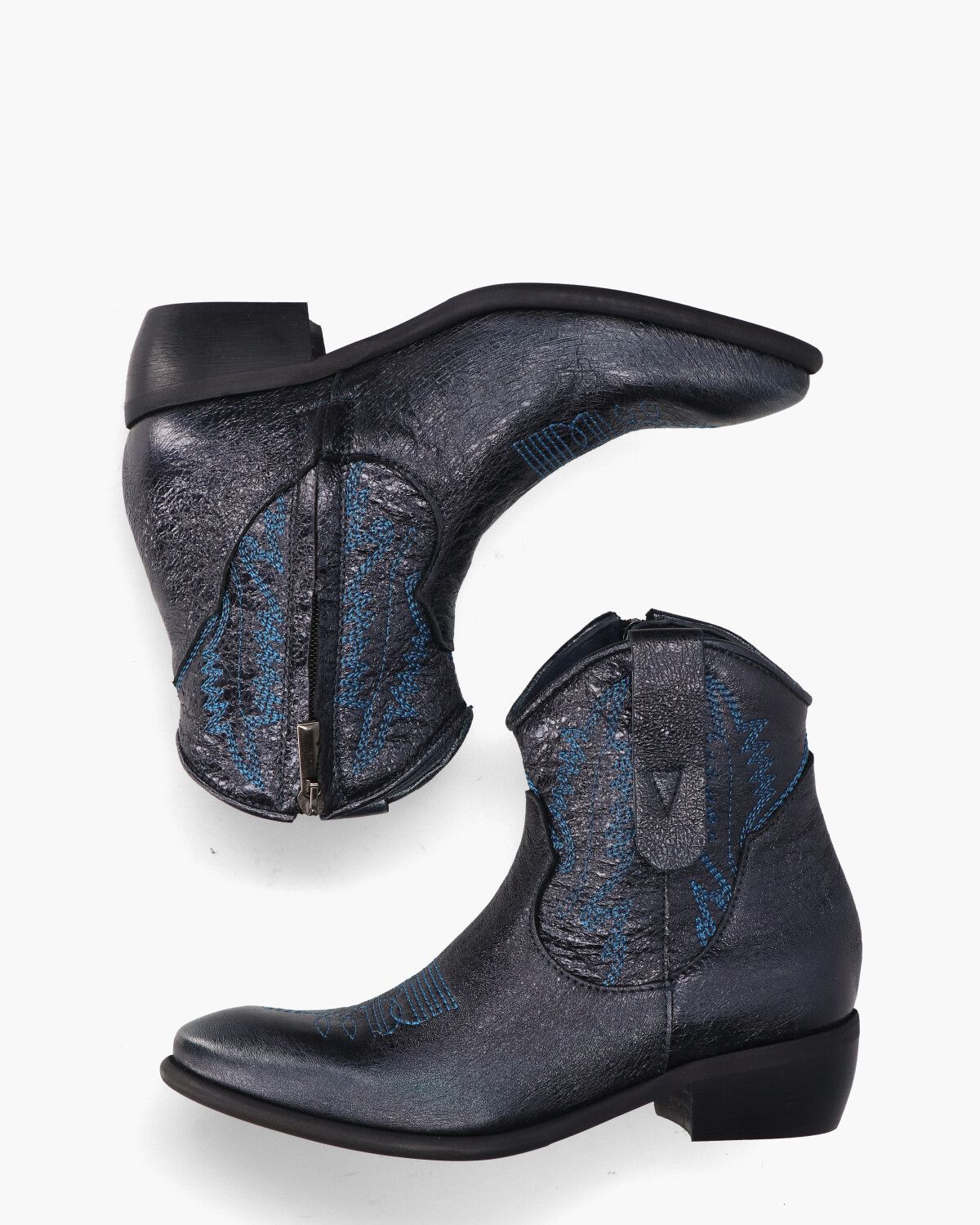Zoe 05 Blauw Dames Enkelboots