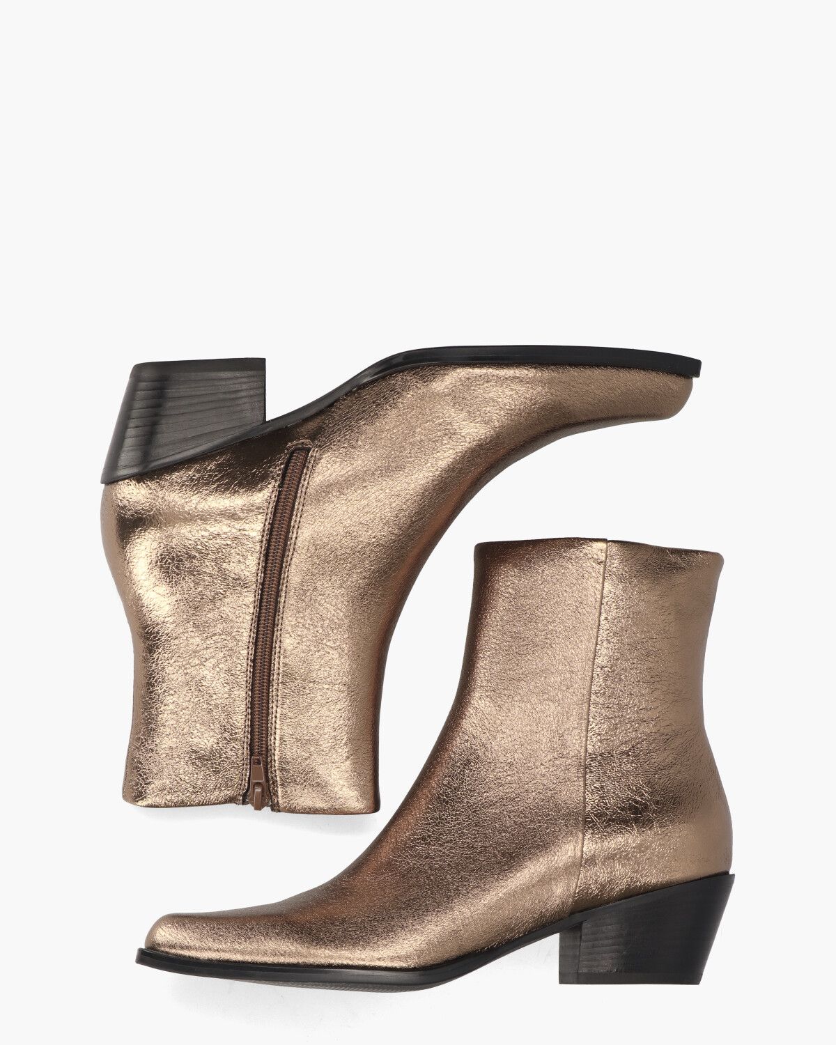 Vieve Goud Dames Enkelboots