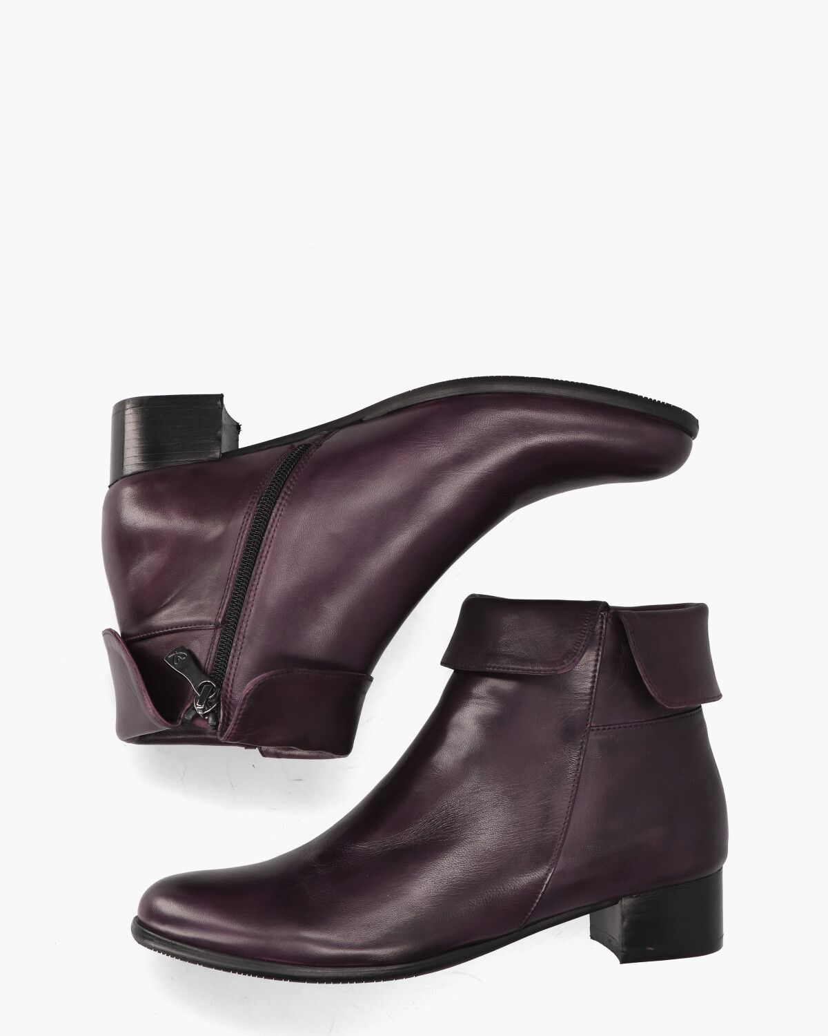 49146 Aubergine Dames Enkelboots