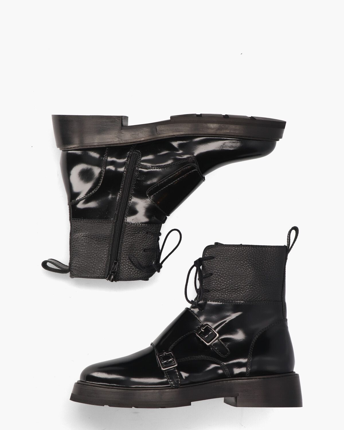 32481 Zwart Dames Enkelboots
