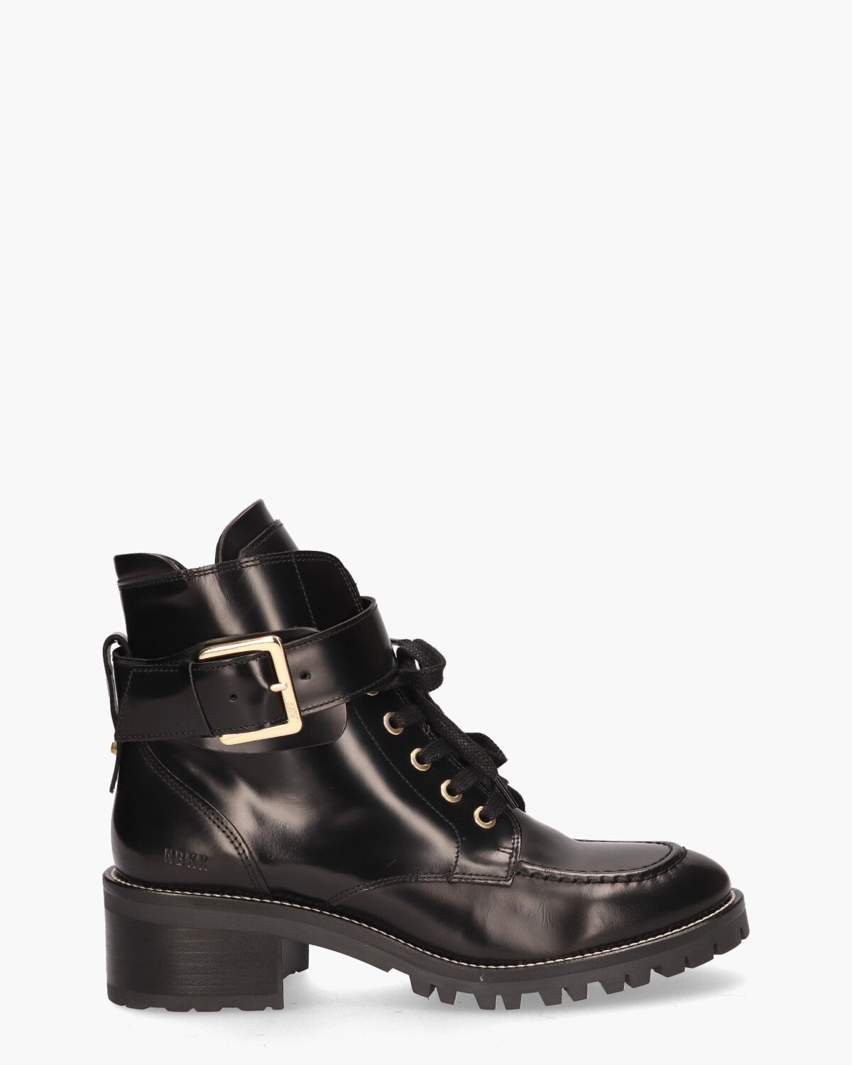 Djuna Aubine Zwart Dames Veterboots