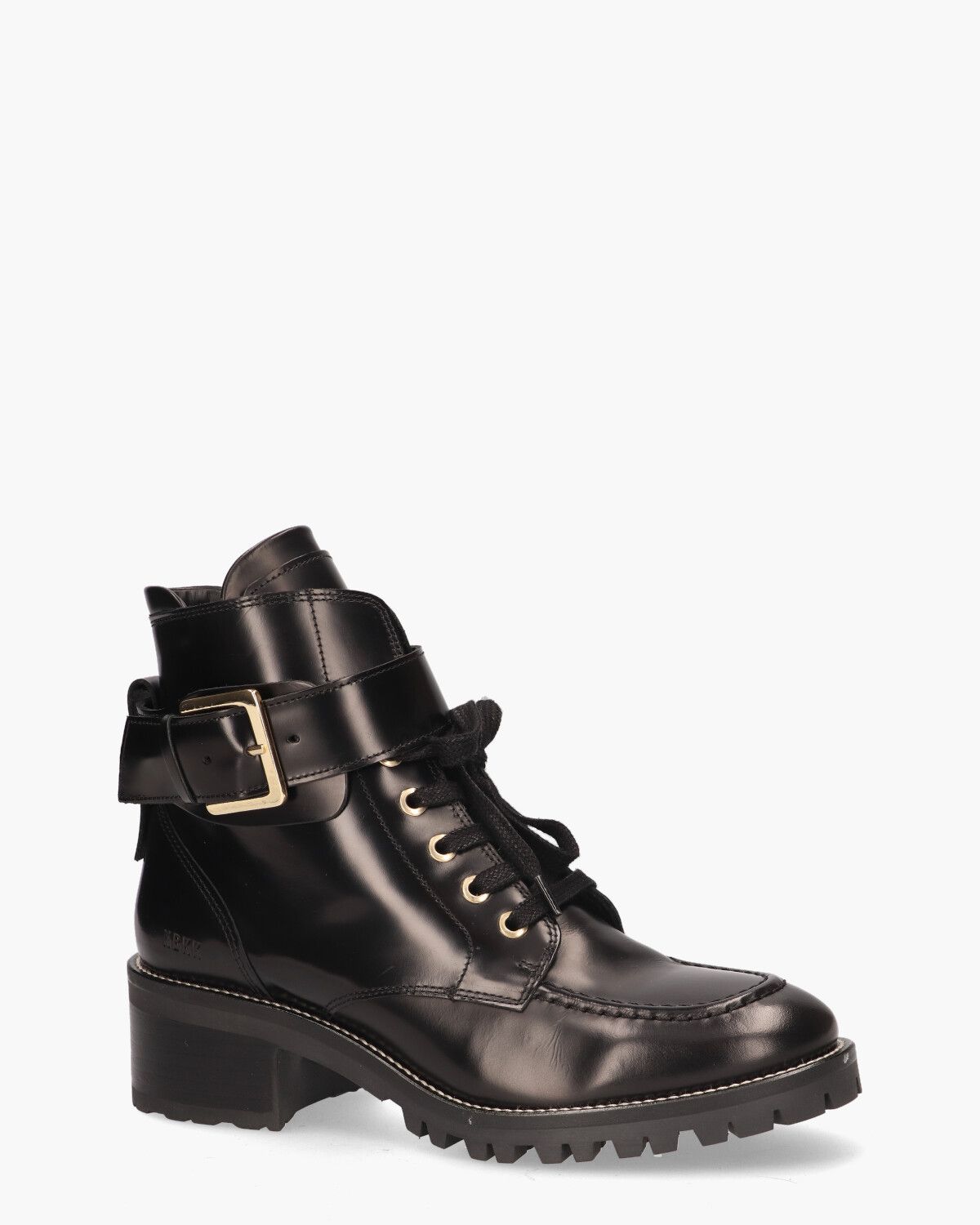 Djuna Aubine Zwart Dames Veterboots