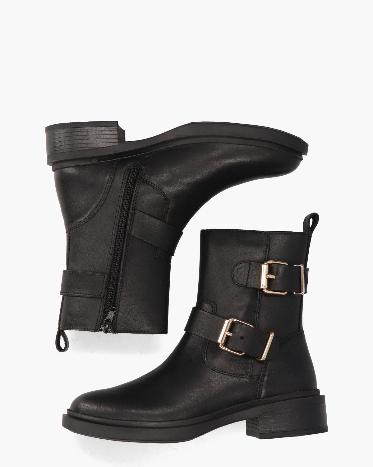 LPTIRZA-14POE Zwart Dames Enkelboots
