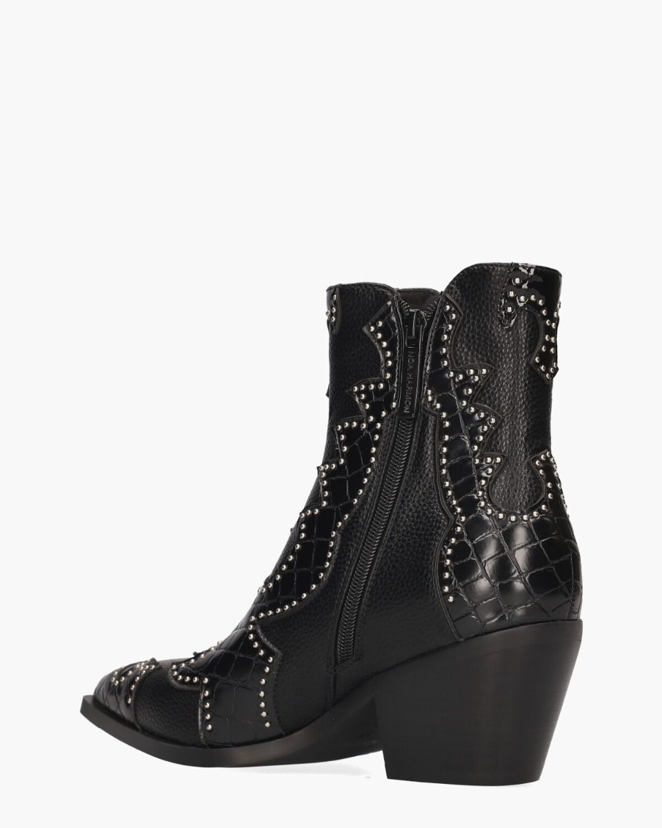Miranda Zwart Dames Enkelboots
