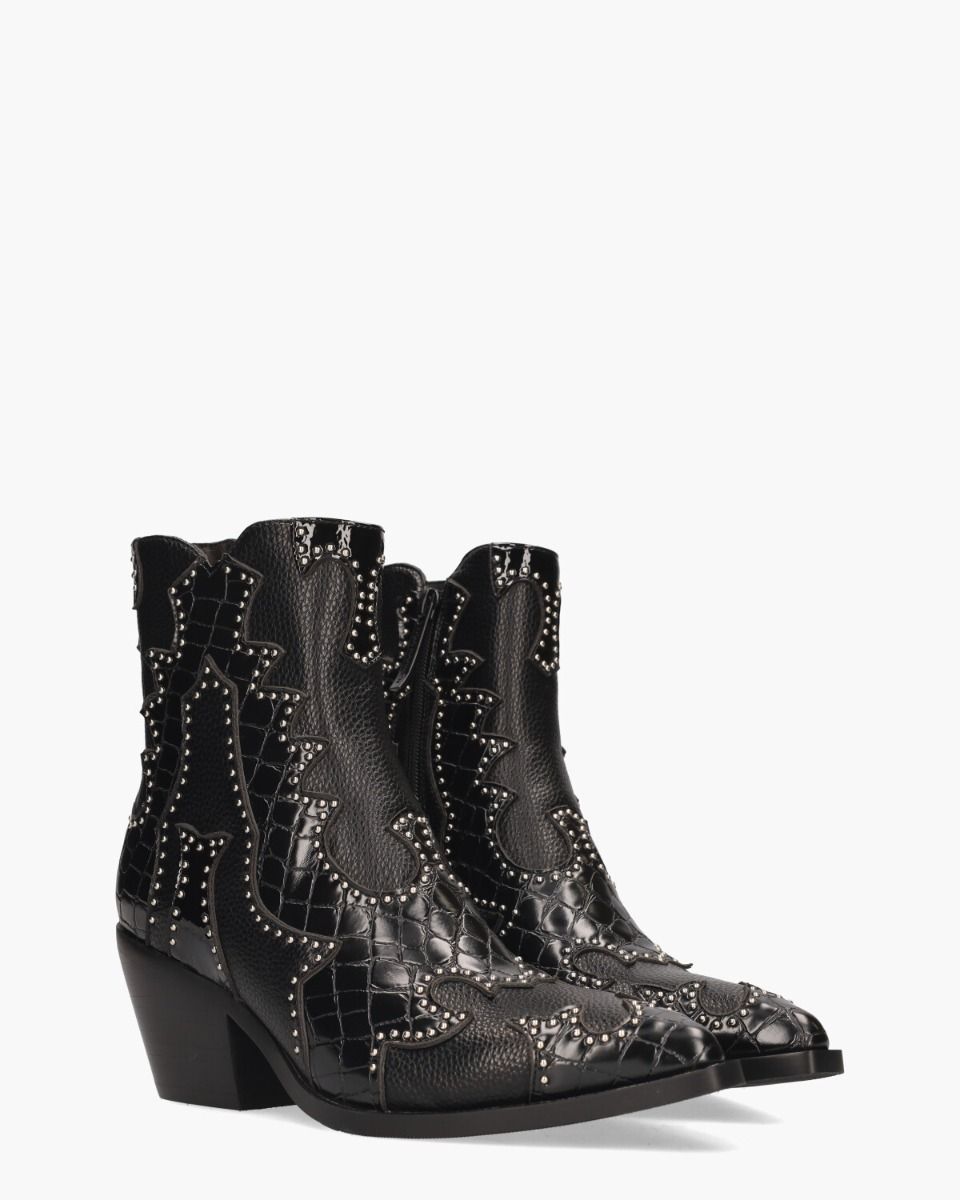 Miranda Zwart Dames Enkelboots