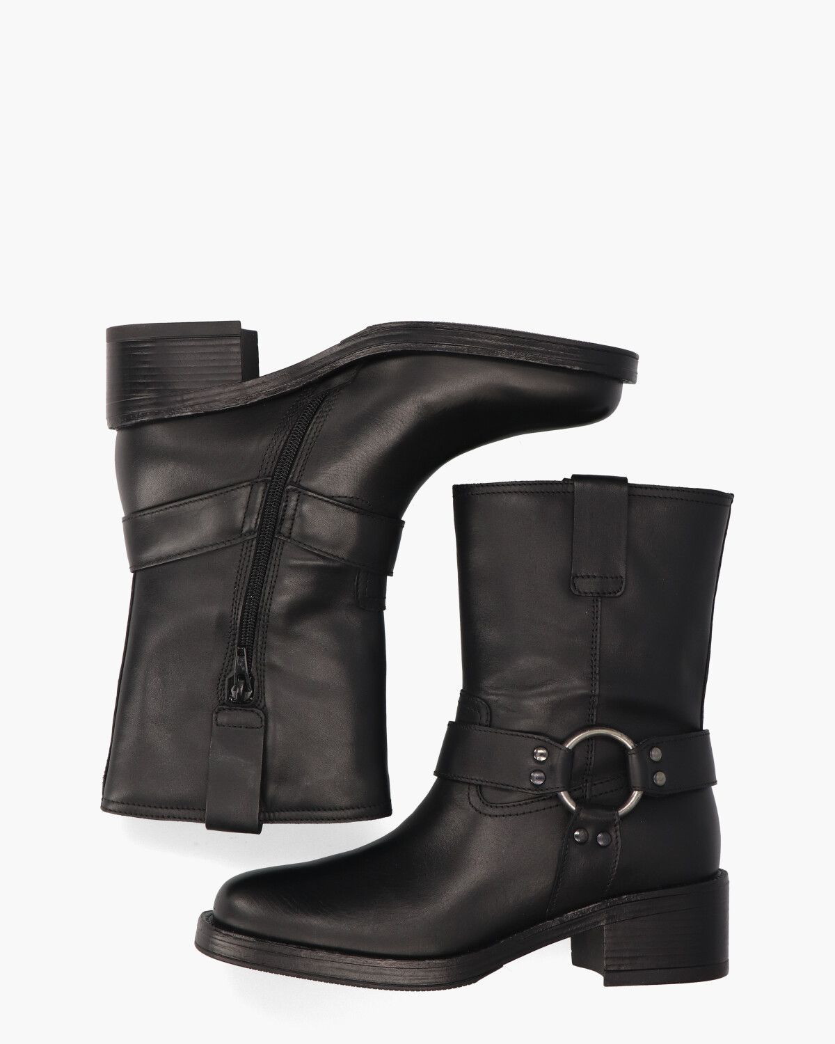 Ulla Zwart Dames Enkelboots
