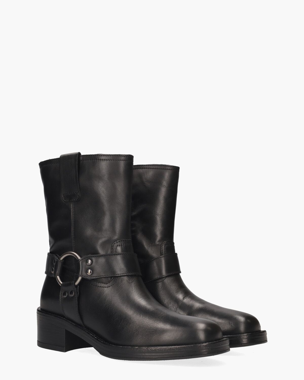 Ulla Zwart Dames Enkelboots
