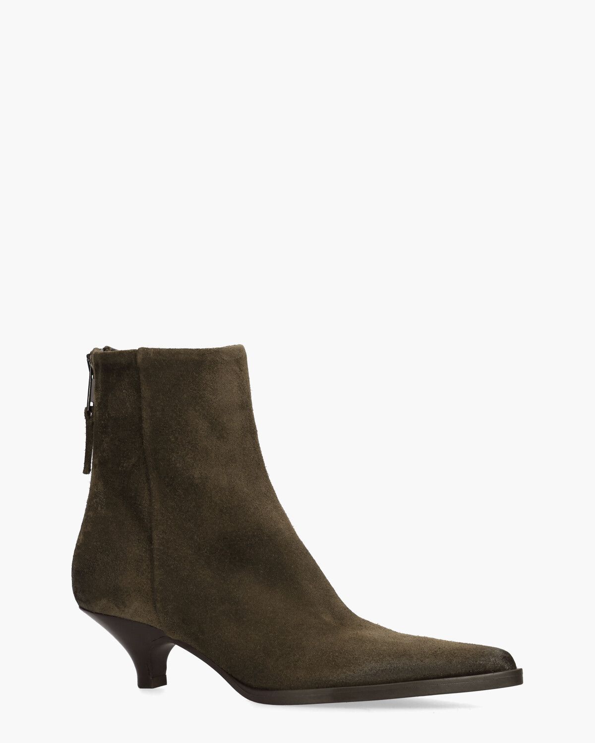 E4550 Donkerbruin Dames Enkelboots