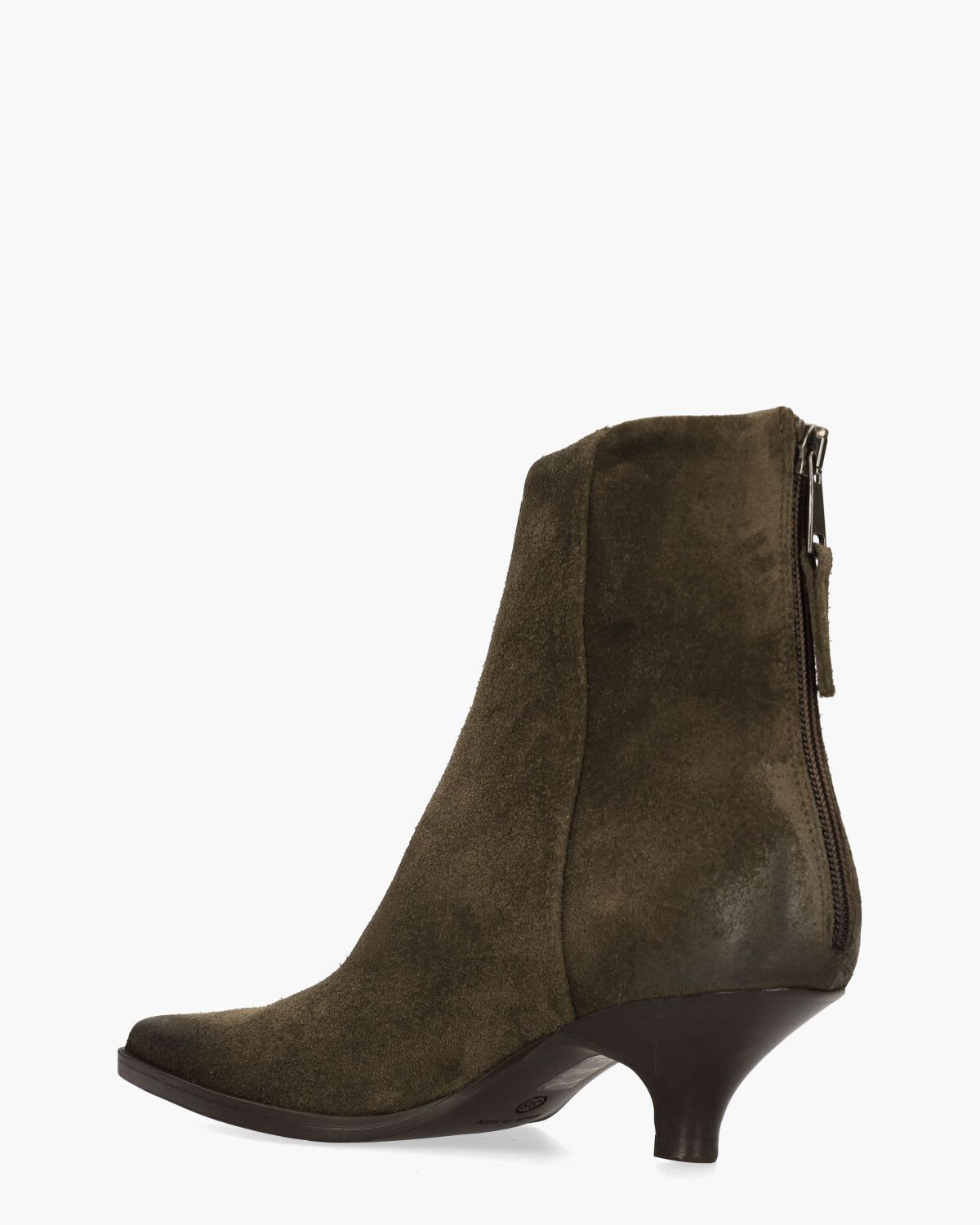 E4550 Donkerbruin Dames Enkelboots