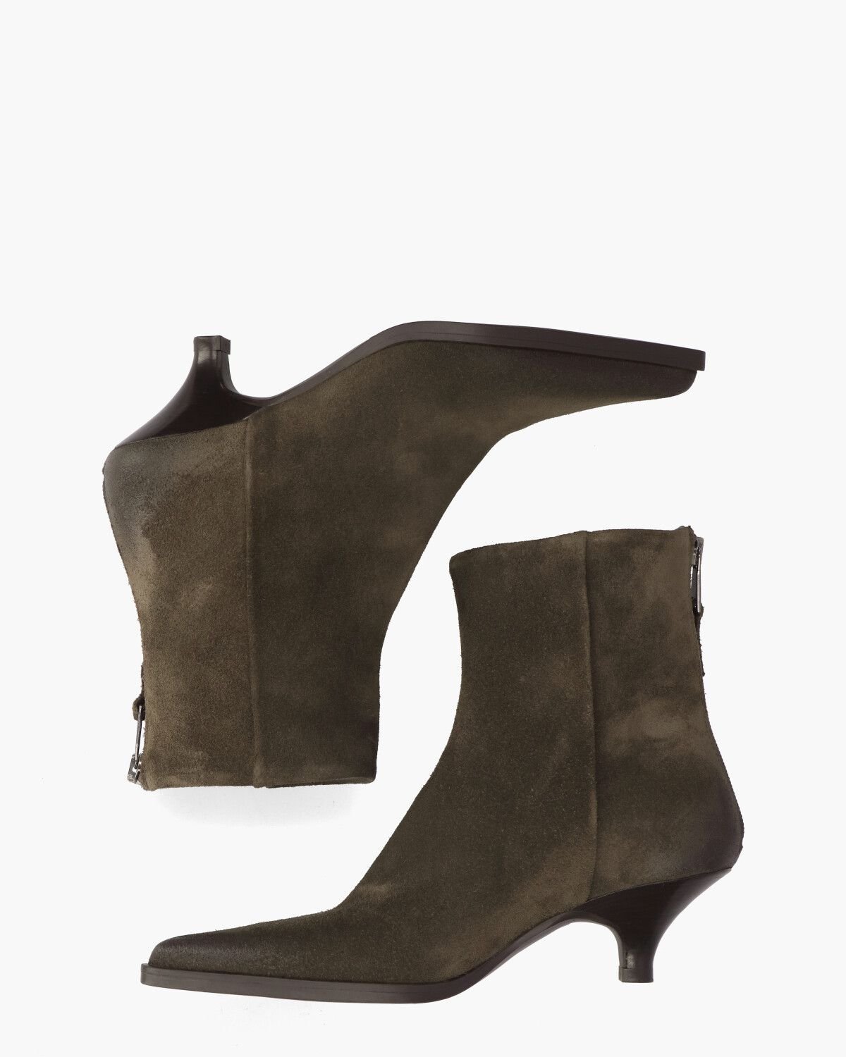E4550 Donkerbruin Dames Enkelboots
