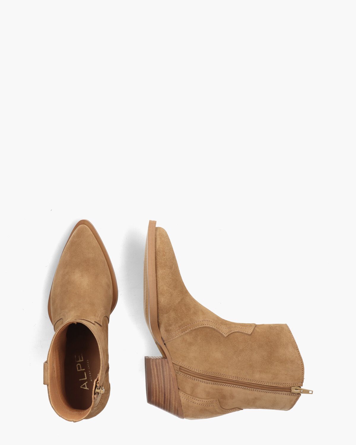 5012-11-01 Cognac Dames Enkelboots