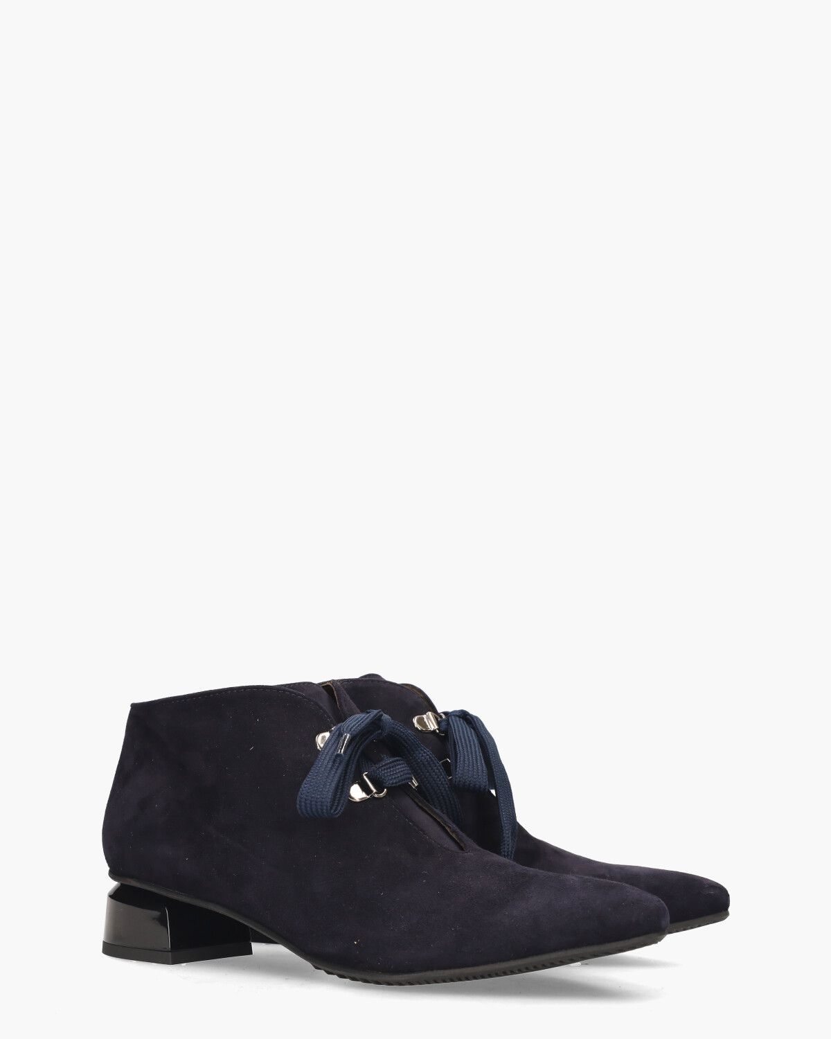 38312 Donkerblauw Dames Veterboots