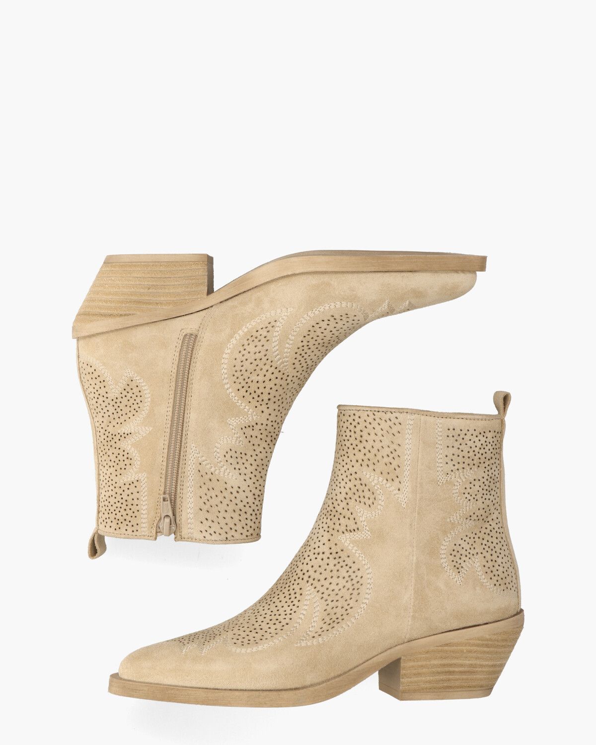 5356 Beige Dames Enkelboots