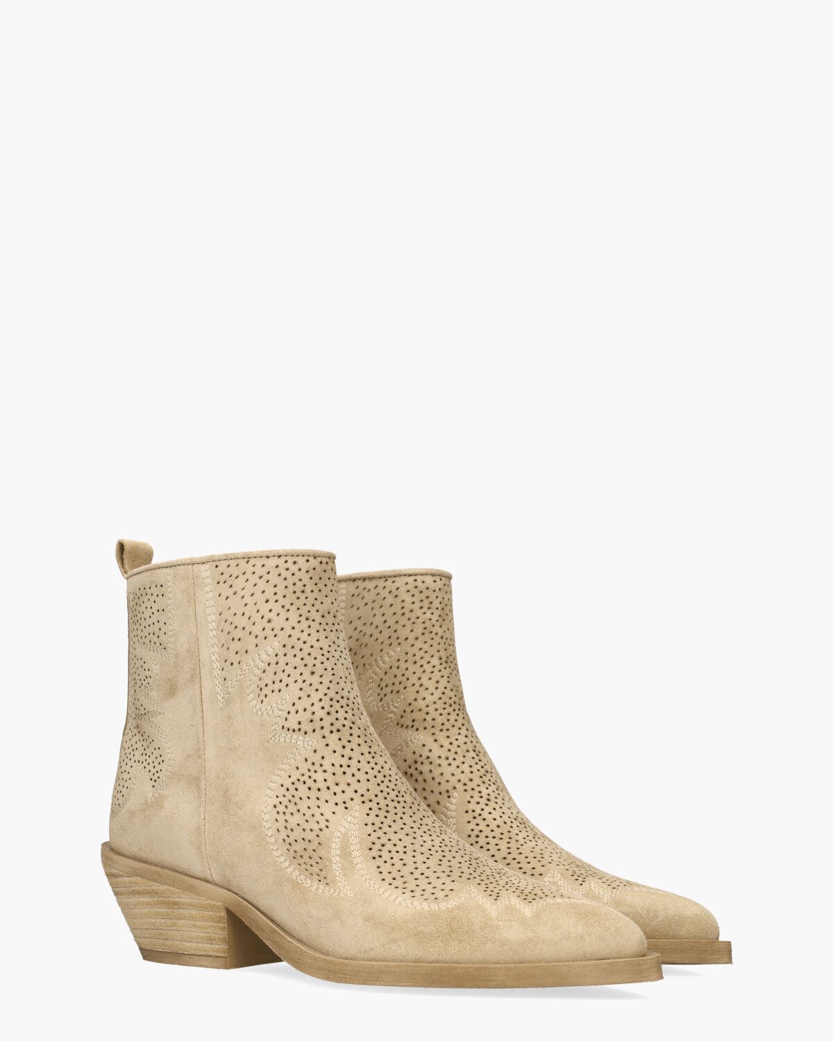5356 Beige Dames Enkelboots