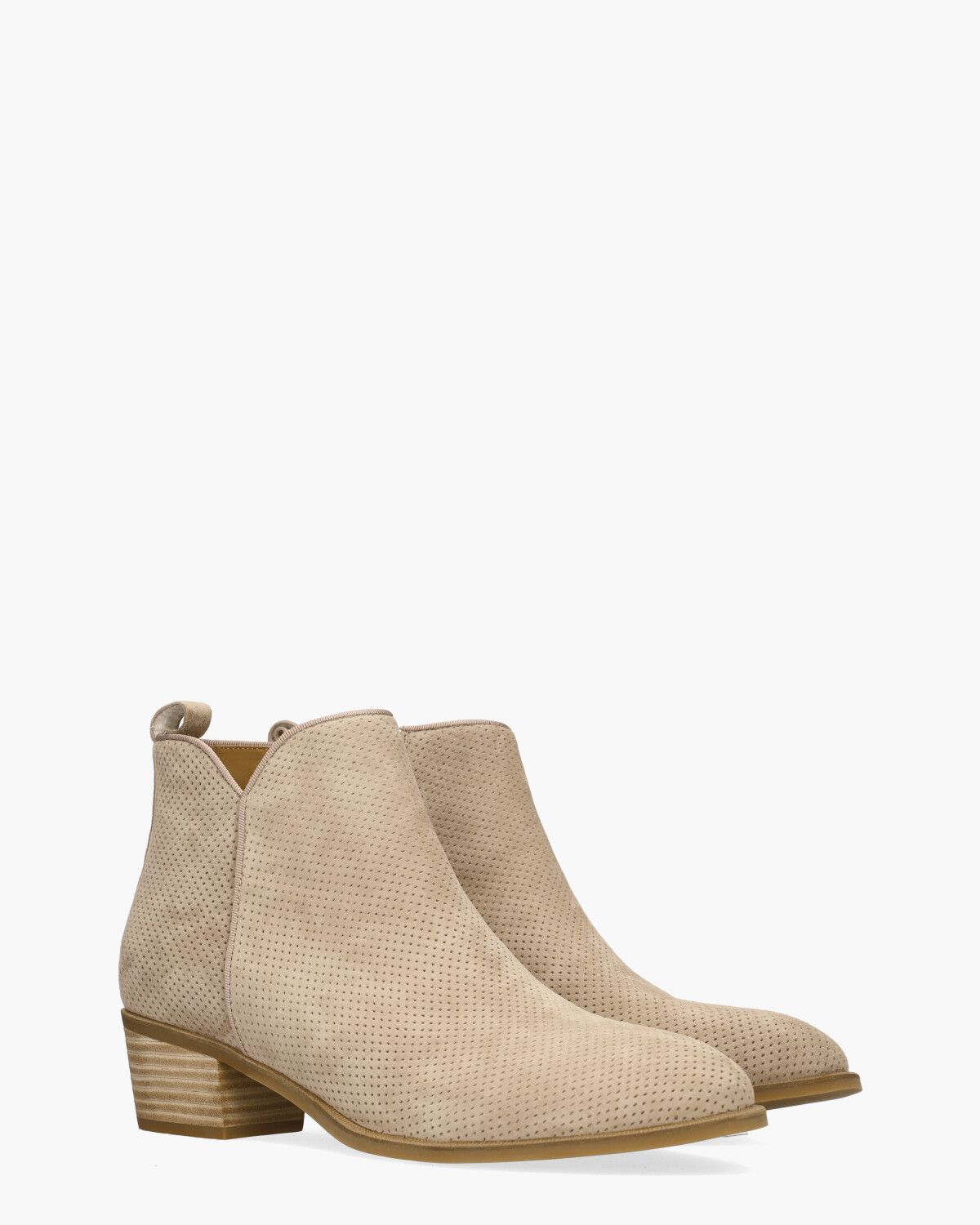 Wienie Beige Dames Enkelboots