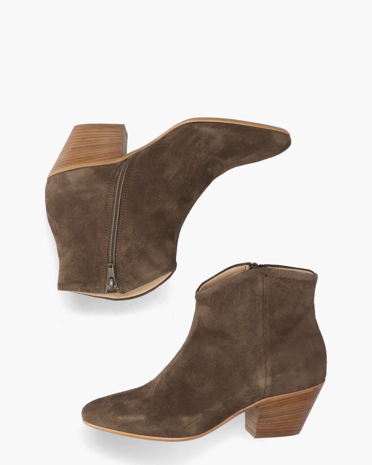 Claire Lott Groen Dames Enkelboots