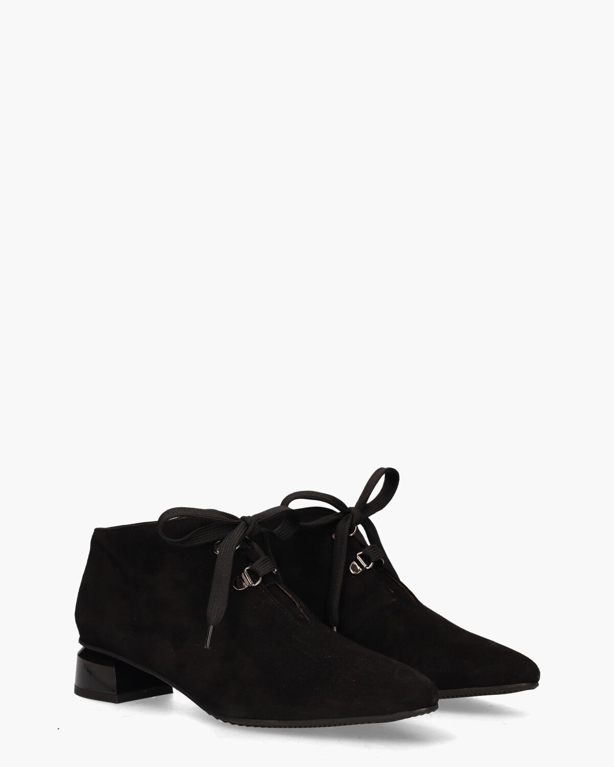 38312 Zwart Dames Veterboots