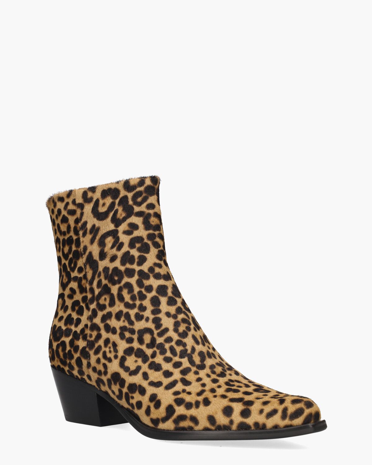 Ulyana Bruin/Zwart Dames Enkelboots
