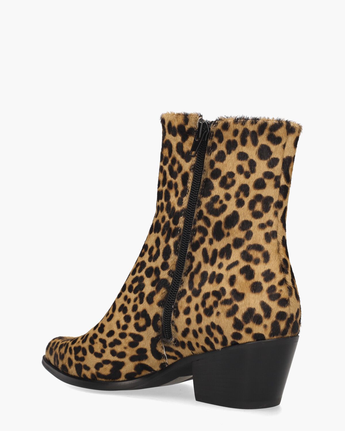 Ulyana Bruin/Zwart Dames Enkelboots