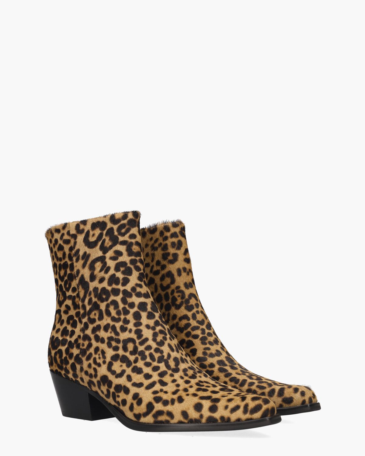 Ulyana Bruin/Zwart Dames Enkelboots