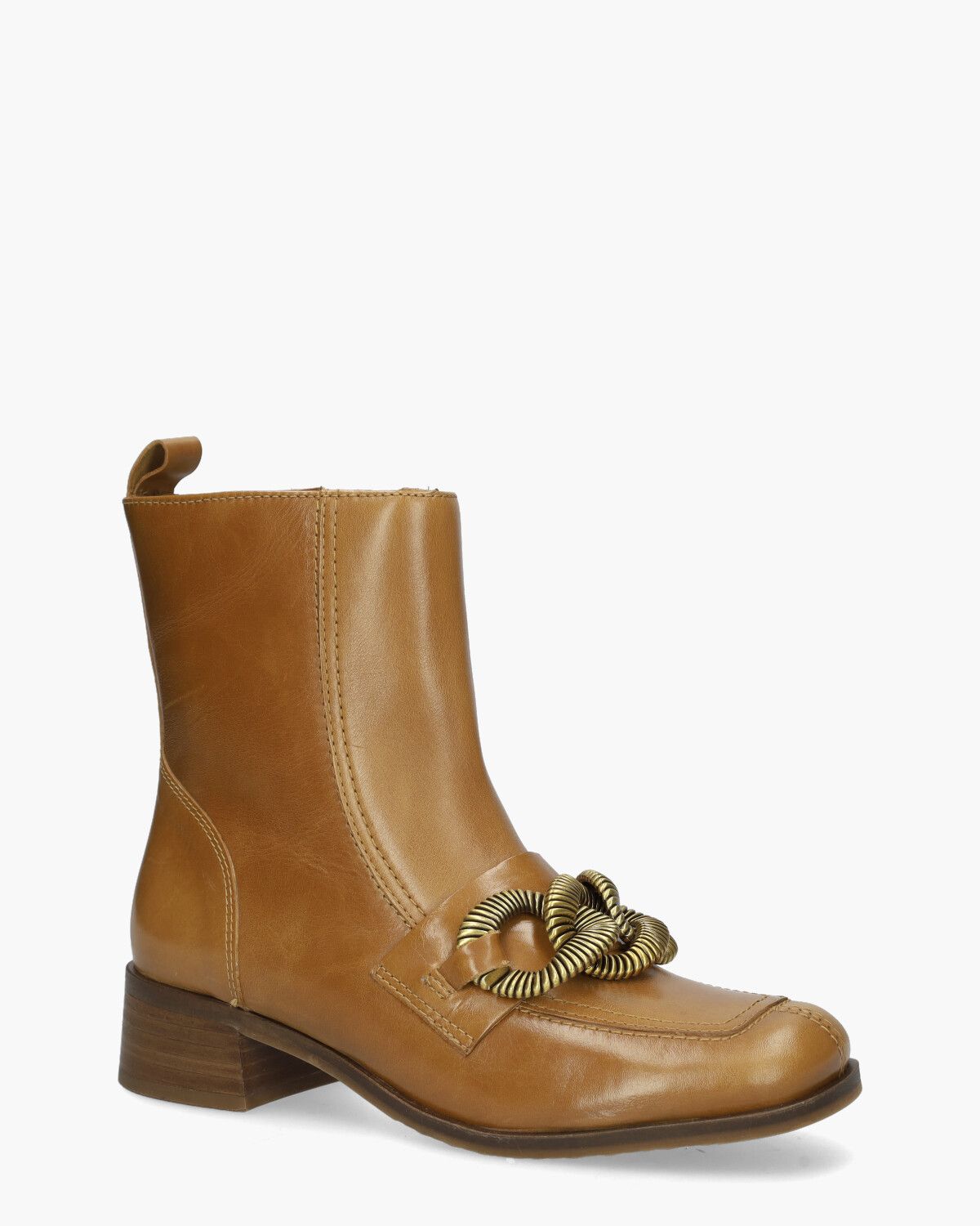 BE2402X Bruin Dames Enkelboots