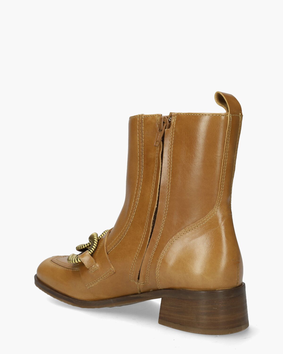 BE2402X Bruin Dames Enkelboots