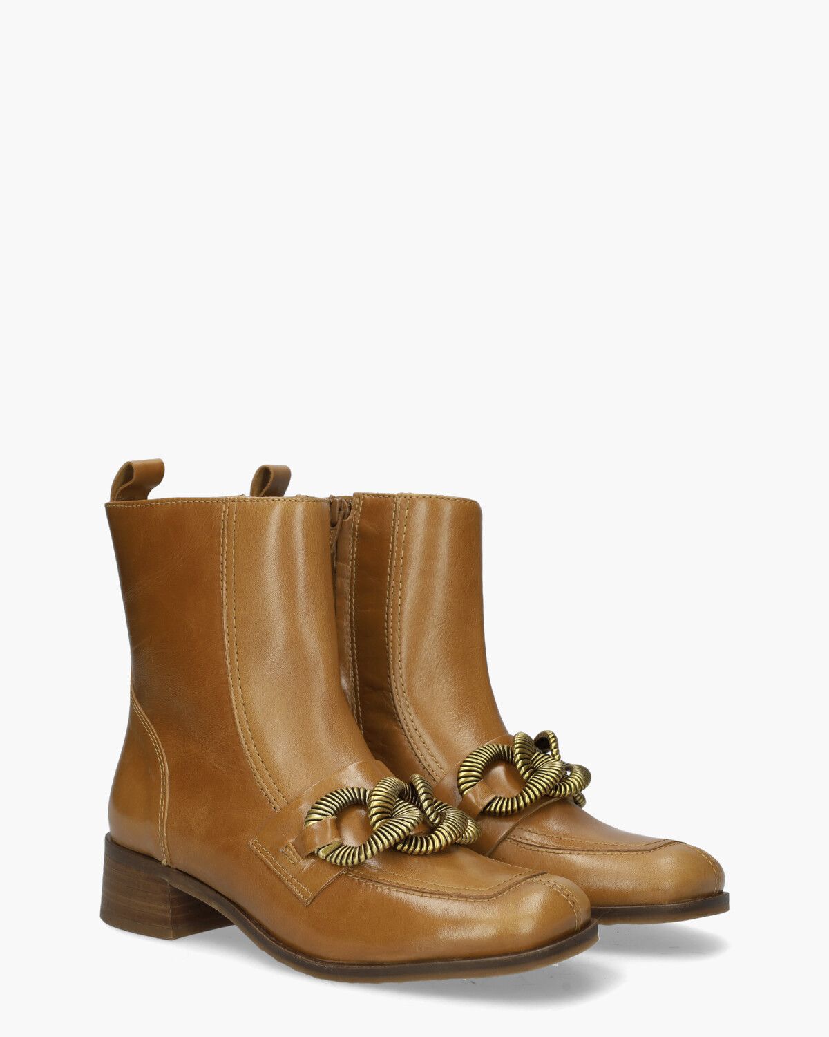 BE2402X Bruin Dames Enkelboots