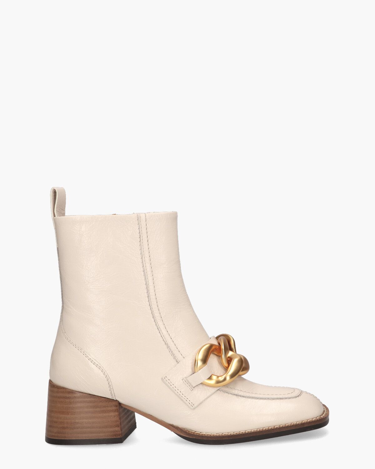 Clod Giny Off-White Dames Enkelboots