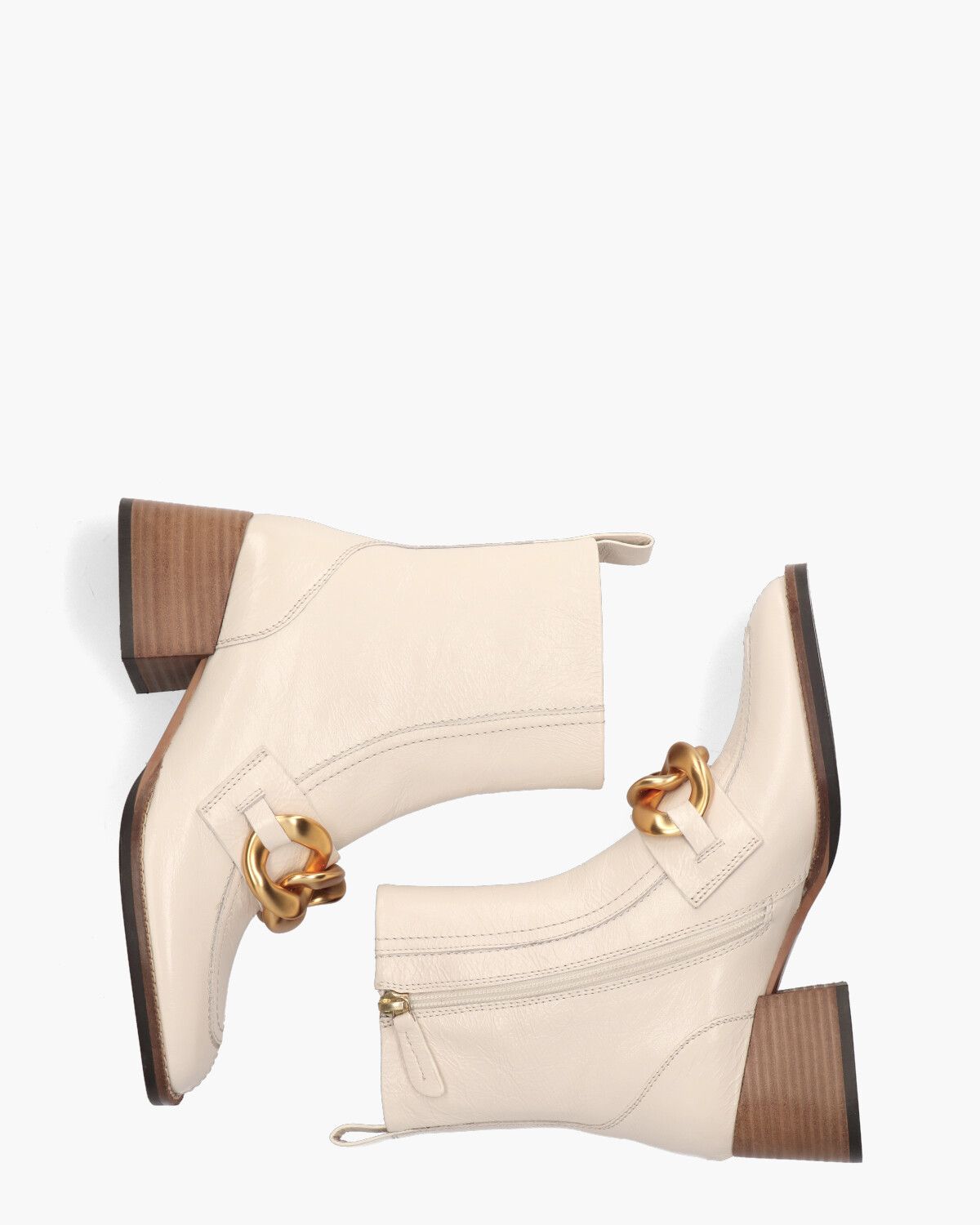 Clod Giny Off-White Dames Enkelboots