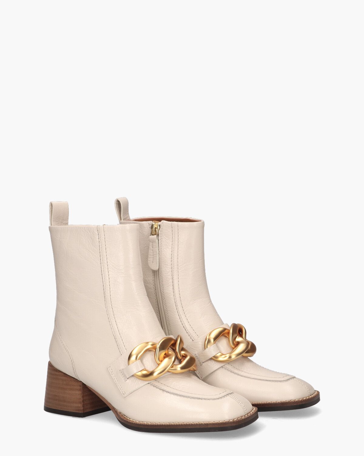 Clod Giny Off-White Dames Enkelboots