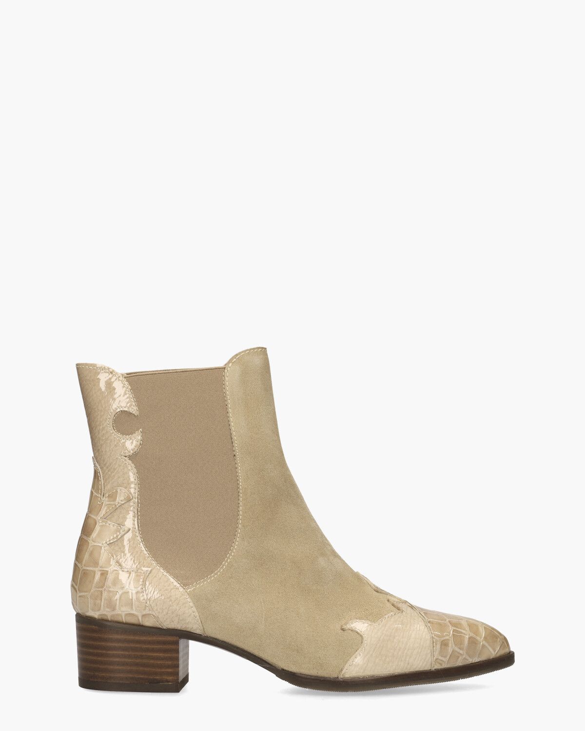 30961 Beige Dames Chelseaboots