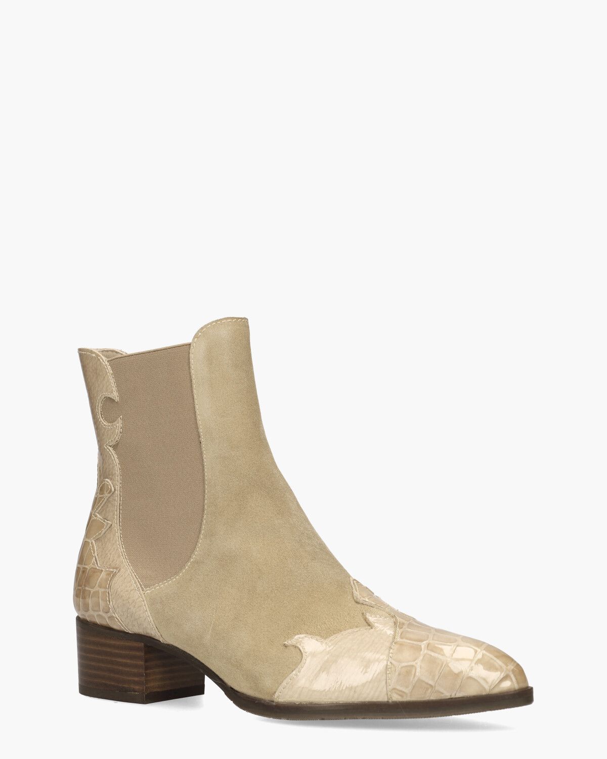 30961 Beige Dames Chelseaboots