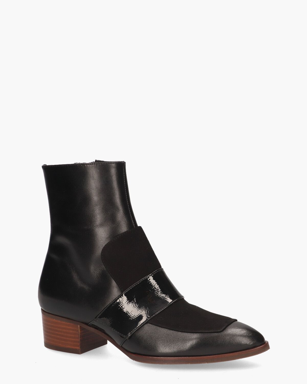32143 Zwart Dames Enkelboots