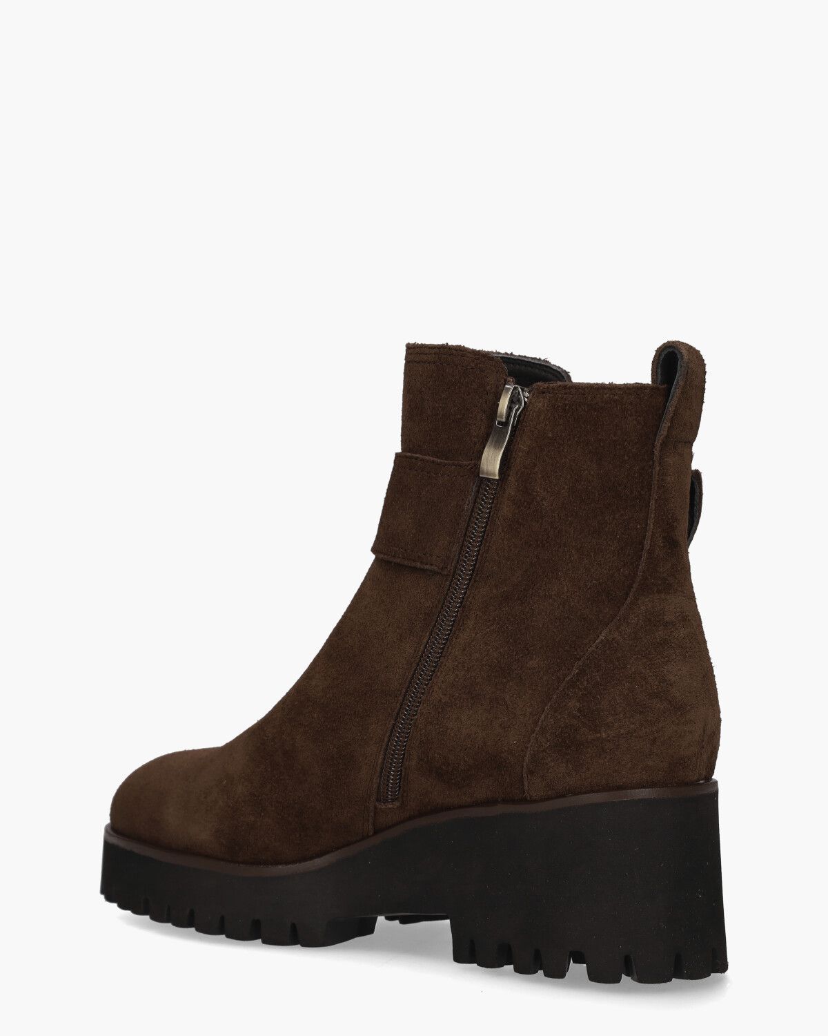 Palmyra Donkerbruin Dames Enkelboots