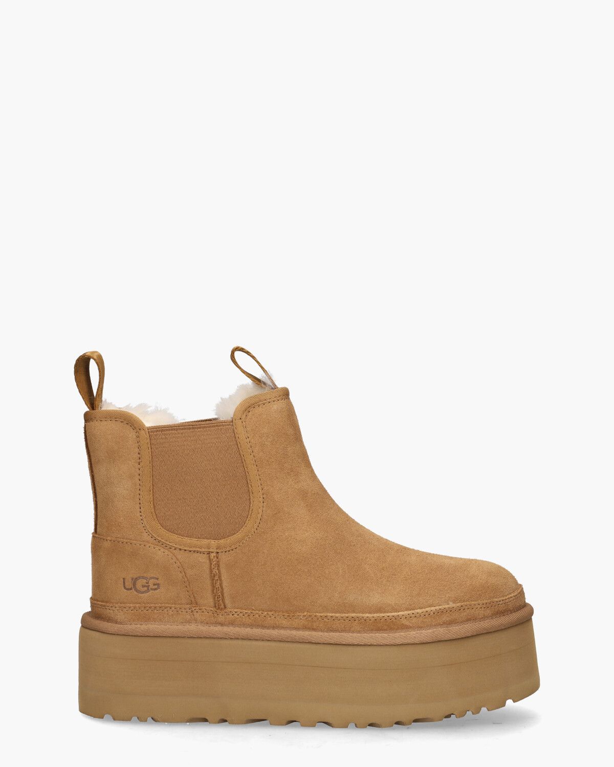 Ugg Neumel Chelsea Plateau Boot Cognac Dames Chelseaboots Van Arendonk