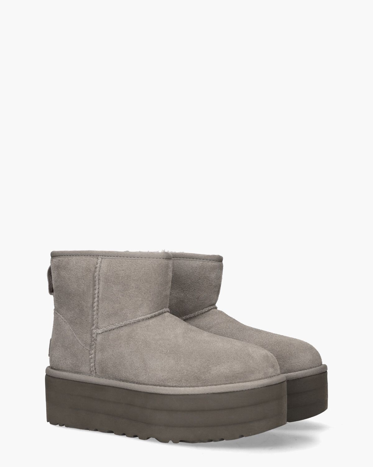 Ugg Classic Mini Platform Boot Smoke Plume Dames Enkelboots Van Arendonk