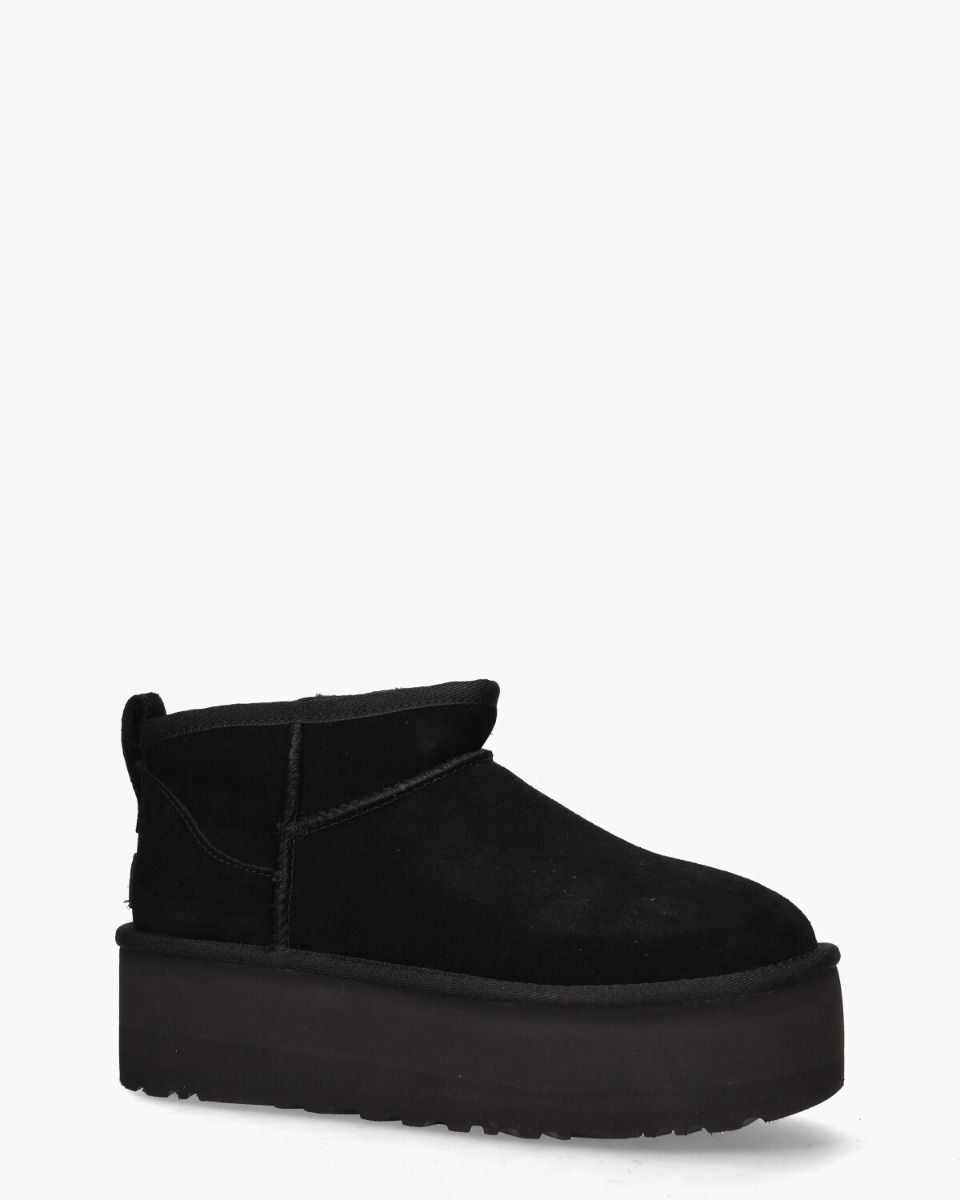 Classic Ultra Mini Platform Boot Black Dames Enkelboots