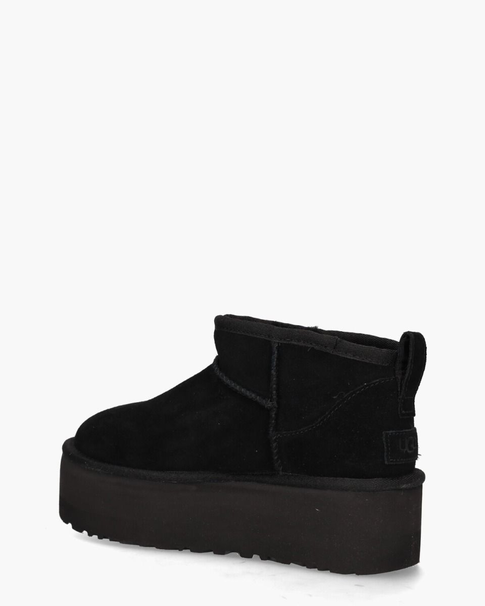 Classic Ultra Mini Platform Boot Black Dames Enkelboots