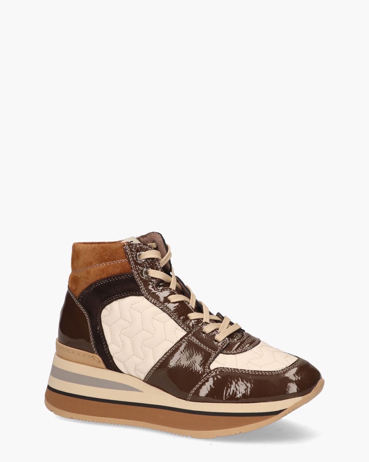 5433 Ecru/Bruin Damessneakers