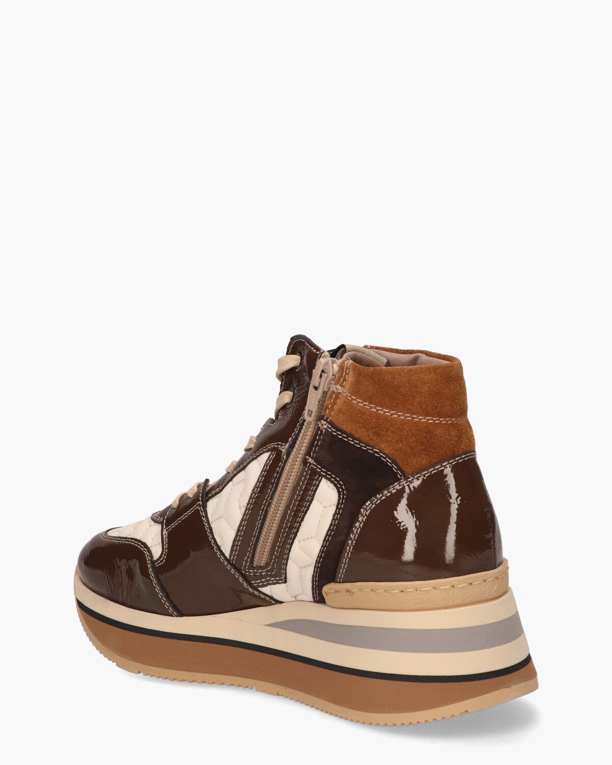 5433 Ecru/Bruin Damessneakers