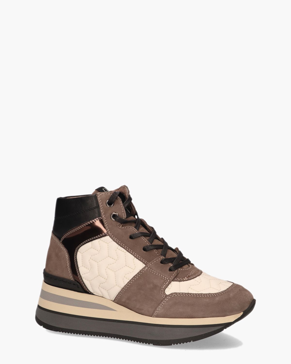 5433 Ecru/Taupe Damessneakers