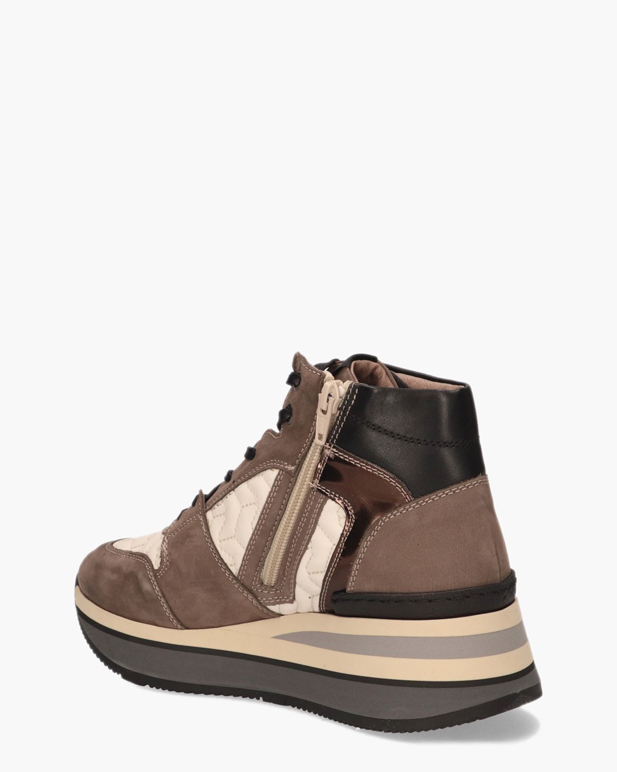 5433 Ecru/Taupe Damessneakers