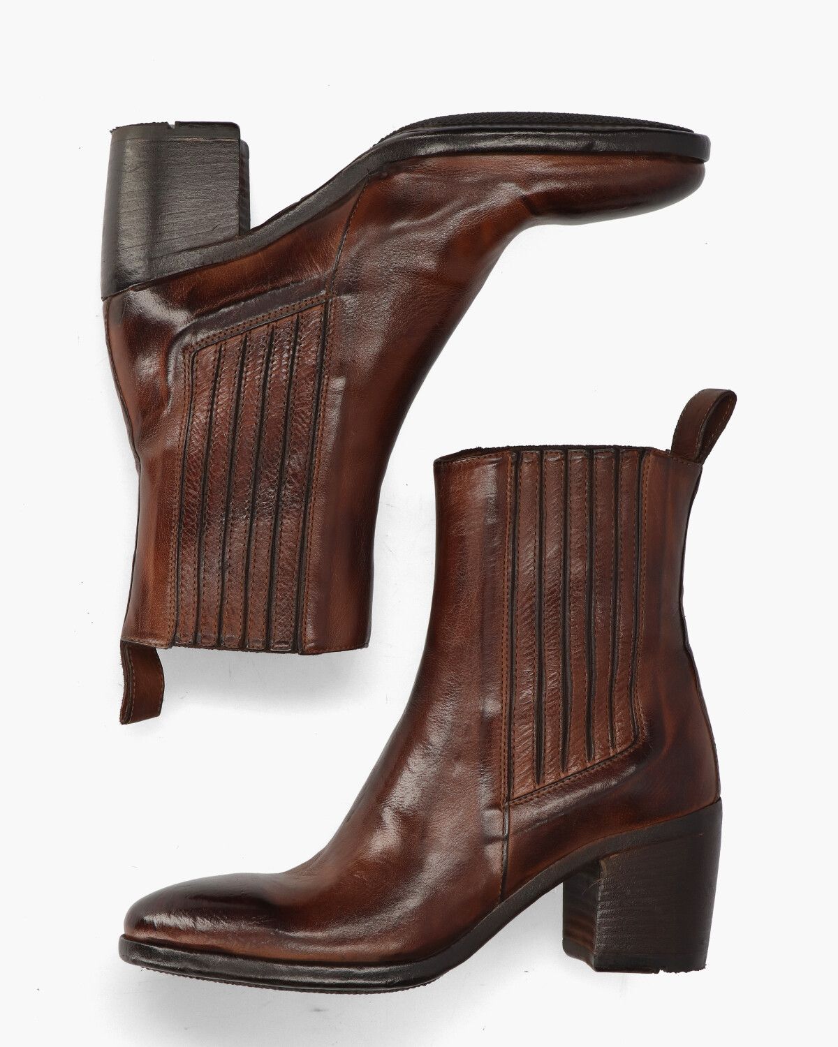 GH07A Bruin Dames Chelseaboots
