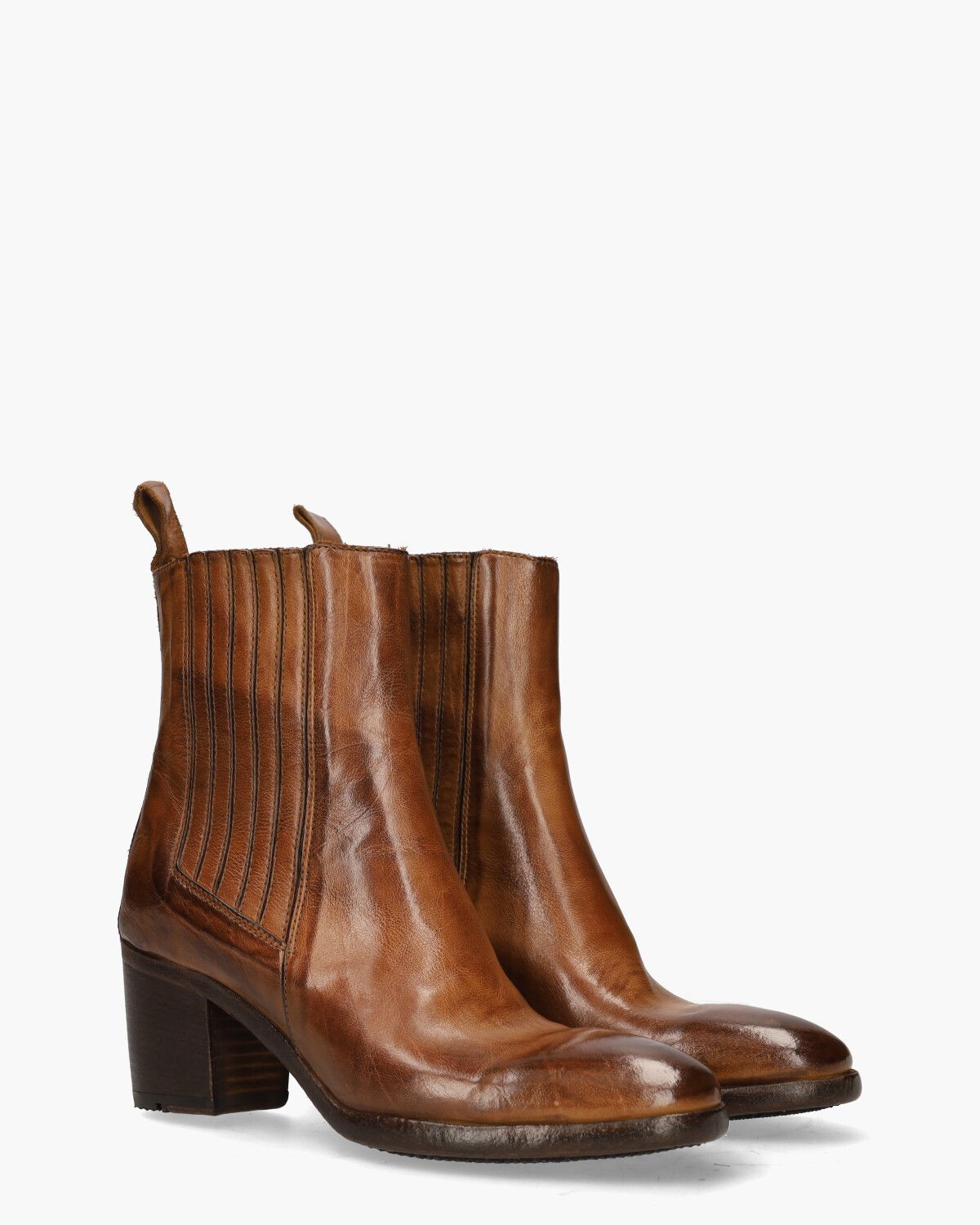 GH07A Cognac Dames Chelseaboots