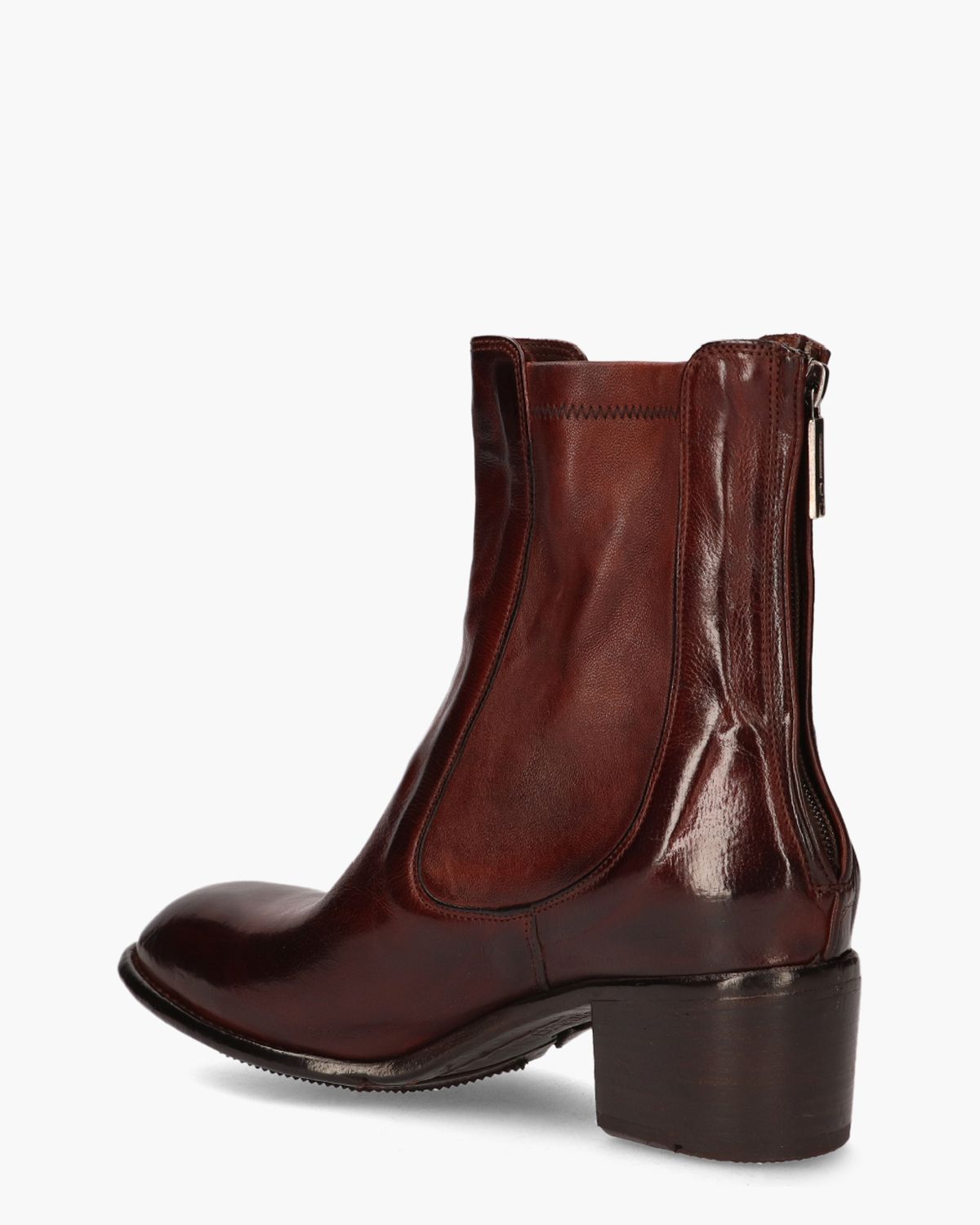 AP06A Donkerbruin Dames Chelseaboots